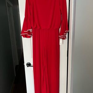 NWT woman’s Red pants pantsuit size medium